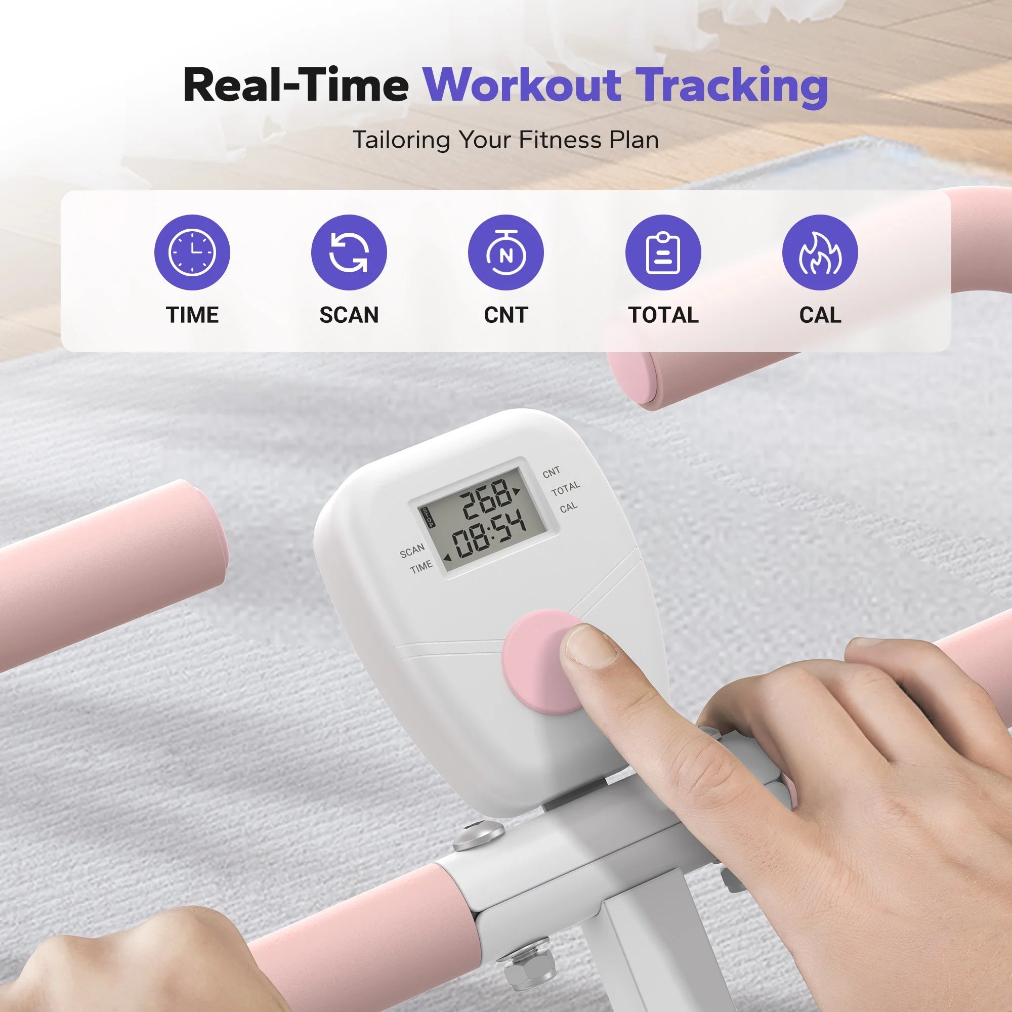 Adjustable Squat Trainer with Triple Resistance Bands for Total Lower Body Strength